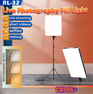 16/19/24/32 Inch Led Video Panel Light Ultra Brightness Video Dimmable Photography Lamp Tripod Stand