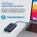 Acasis Thunderbolt 4 M.2 NVMe Enclosure w/ Active Cooling - 40Gbps, 8TB, JHL7440 Chip, macOS/Windows Plug & Play. 