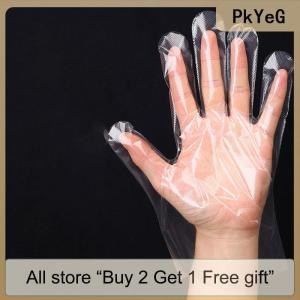 [COD] PkYeG Tool 100pcs Food Plastic Gloves Transparent Disposable Gloves Kitchen Accessories