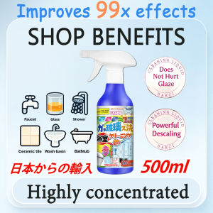 【Removes 50 years stains】LGD Bathroom cleaner Bathroom tiles cleaner Tiles stain remover Dissolve stubborn soap stains and water stains inhibit mold growth shower glass cleaner 500ML