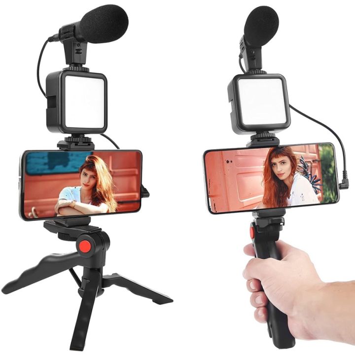 Plokama PK771 Vlogging KIT Paket Alat Vlog 5in1 AY49 LED Light