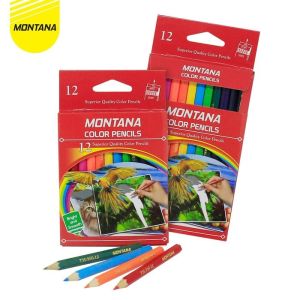 Pensil Warna Montana TH-350 isi 12 pcs Colour Pendek color mini