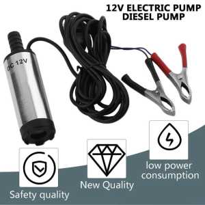 Mini 12-24V DC Diesel Fuel Water Oil Car Camping Fishing Submersible Transfer Pump