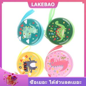 【LAKEBAO】 กระเป๋าใส่เหรียญทรงกลมลายไดโนเสาร์น่ารักกระเป๋าสตางค์มีซิปกระเป๋าเก็บหูฟังสำหรับเด็กผู้ชายเด็กผู้หญิง