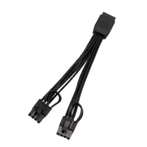 Double 8Pin PCIe Graphics Power Cable 12VHPWR Female Connectors Optimized For Energy Transfer