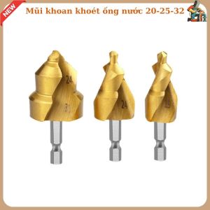 Mũi khoan khoét ống nước 20-25-32-Mũi khoét xoắn ốc