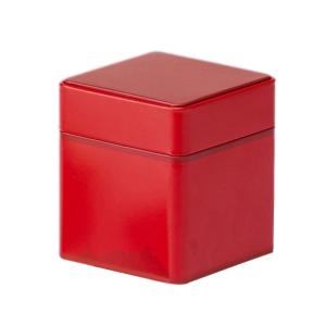 กล่องเหล็กใส่ชาสีทึบทรงสี่เหลี่ยมกล่องเก็บของหม้อต้มชากระป๋องชาดำทั่วไปสีชาเขียวแบบซีลโลหะ