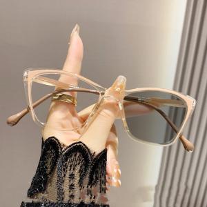 FCJN IMPRESSION Photochromic Glasses Anti-blue Light Myopia Glasses TR90 Ultra-light Trendy Color-changing Outdoor Glasses Frame