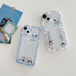 Dễ thương phim hoạt hình snoopy Charlie Woodstock với khe cắm thẻ chống sốc mềm Ốp điện thoại cho Iphone 15 Pro Max 14 cộng với 13 12 11 XR XS 8 7 cộng với Charlie.Snoopy bảo vệ Bìa