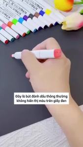 Bút Màu Acrylic Marker Màu Sắc Tươi Sáng 12/24/36/48/60 Vẽ Trên Mọi Chất Liệu Có Thể Vẽ Chồng Màu