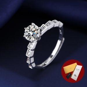 Diamcity (Free Gra Certificate) Diskon Besar 2 Karat Moissanite Cincin Modis Wanita Ornamen