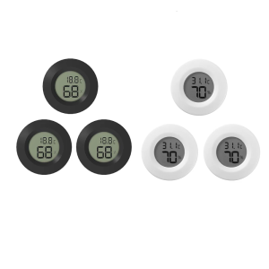 3 gói Mini ẩm kế Nhiệt kế trong nhà ngoài trời kỹ thuật số độ ẩm và cảm biến nhiệt độ Meter cho phòng thí nghiệm hồ cạn