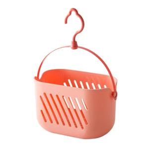 Hanging Shower Holders With Drainage Holes And Handle For Bathroom Organization Plastic Storage Basket Multi Purpose Bath Accessories