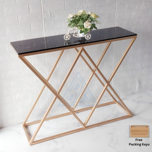 Meja Konsol  Minimalis Dekorasi Ruang Tamu  / Meja Rias / Meja Console Hexagonal Minimalis