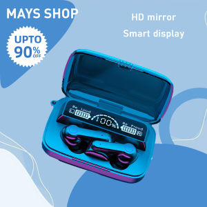 M19 TWS wireless Bluetooth headset gaming earbuds 9D HiFi sound LED display can be called and charged with flashlight