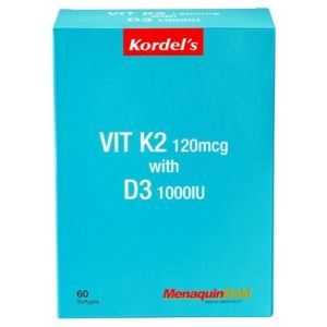 Ready stock🇲🇾Kordels Vitamin K2 120mcg With D3 1000IU For Immunity Heart Nerves & Muscles Unclog Veins Strengthen Blood Vessels