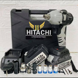 Máy Siết Bulong Hiitachii 199Vf KHÔNG CHỔI THAN TẶNG ĐẦU KHẨU 22 ĐẦU CHUYỂN VÍT MŨI VÍT