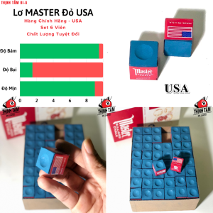 [THỊNH TÂM] Set 12 Viên Lơ Bida Mỹ Master Triangle Cao Cấp Chuẩn Lơ Bi-A USA CLB