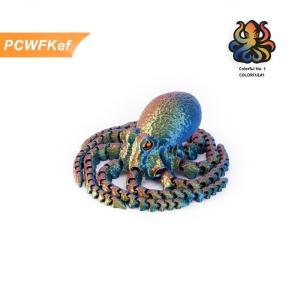 【PCWFKef】 3D in có khớp nối bạch tuộc poseable xúc tu Bàn đồ chơi PLA điêu khắc cho Kid Jointed cơ thể trang trí đồ chơi