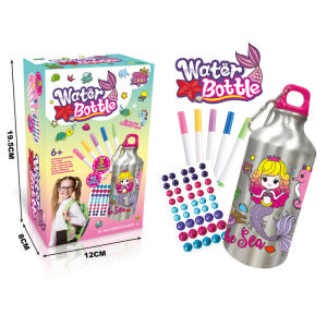 DIY WATER BOTTLE กระติกน้ำ diy ออกแบบระบายสีในแบบที่ตัวเองชอบ (BOT104)