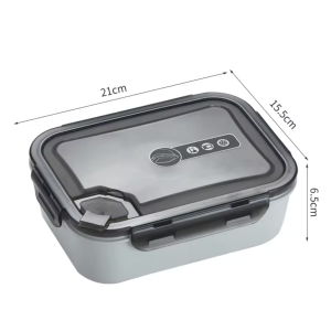⬛️ 1300 ML BPA Free Microwavable 3 Compartment Meal Prep Lunch Box With Vent Lid (Grade 5 PP Freezer Safe & Lockable)
