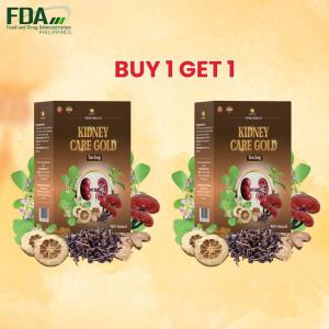 BUY 1 GET 1 - Kidney Care Gold Herbal Tea - Kidney Detox Urinary Health & Nocturia Support 40 Bags