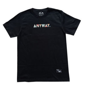 Anyway Kaos Pendek "Font" Black 517