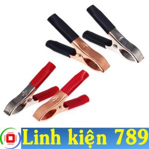 Kẹp bình ắc quy 30A Kẹp cá sấu ( 5 cặp đen đỏ )