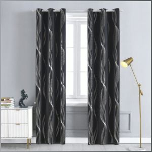 Bedroom Curtains Ready-to-use Home Curtains Stylish Look Tactile Comfort Lighting Solid Color