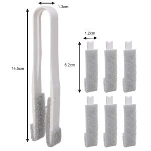 Convenient Window Cleaning Brush Air Conditioner Duster Cleaner with Washable Venet Blind Cleaning Cloth Groove Window Cleaner