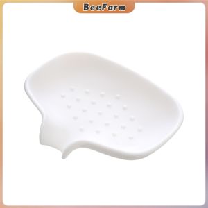 B.F. Silicone Soap Dish Soap Holder Soap Tray Non-slip and Flexible for Bathroom