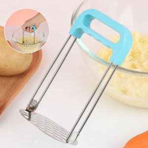 Potato Vegetable Masher Salad Kitchen Utensils Heavy Duty Stainless Steel Plastic Wooden Handle