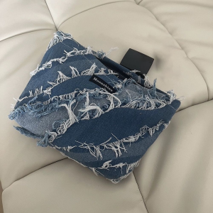 ZEFAN 【COD】กระเป๋ายีนส์ผู้หญิงแฟชั่นใหม่ร้อยกระเป๋าสะพายไหล่เดินทางกระเป๋าสะพาย