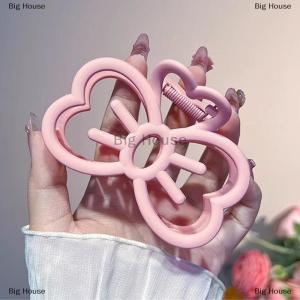 [COD] Big House Korean Cute Bowknot Hair Clip Plastic Claw Clip Candy Color Crab Hair Clip For Girls Sweet Hair Claw Hair Accessories For Women