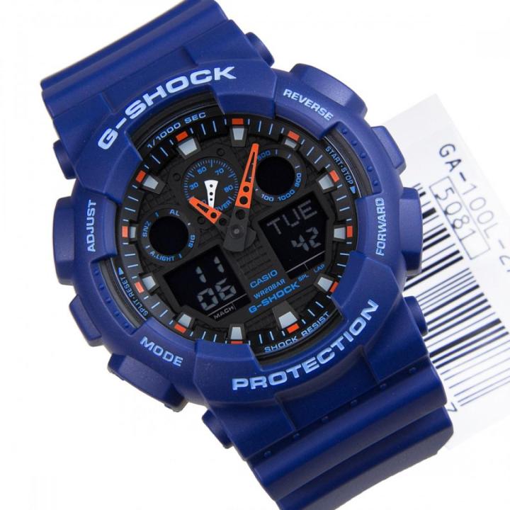 G shock ga 100 blue outlet black