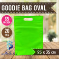 (20 PCS) Tas Spunbond Goodie Bag Oval 25x35 cm / Tas Souvenir Tebal / Tas Kain Polos BISA DISABLON. 
