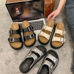 Flatform Thick-soled Slippers Women Wear Beach Luxury Sense with Skirt Buckles in Summer Super Hot Sandals Women
