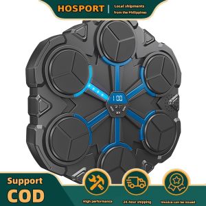 【HOSPORT】 Music Interactive Punching Trainer Wall Mounted BT Boxing Workout Equipment Target for Adults Kids Boys Girls 8 9 10 11 12 Years Old