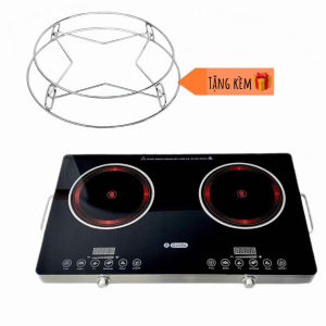 Bếp hồng ngoại đôi cảm ứng GRopa 7000W không kén nồi bảo hành 12 tháng [Tặng kèm vỉ nướng/ hấp]