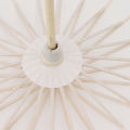 [Wondering] Kids Paper Parasol Bamboo And Paper Umbrella Chinese Style Elegant White DIY Paper Umbrellas For Decoration. 