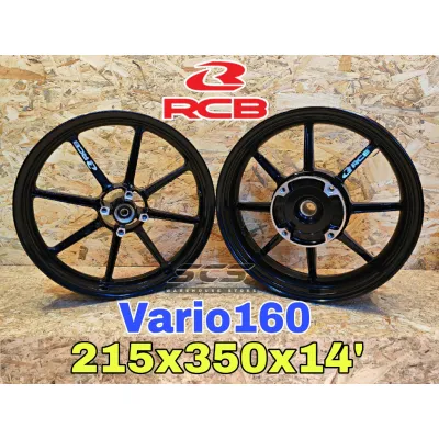 SP800 RACING BOY HONDA VARIO 160 RCB SPORT RIM GOLD BRONZE GLOSS BLACK SP 800 215/350/14 14 Accessories Motor VARIO160
