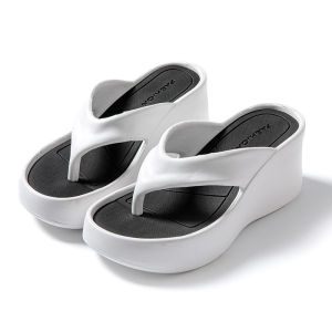 [Free Shipping] 2026 Summer New Thick-Soled Flip-Flops For Women Outdoor Wear Wedge Heel Height-Increasing Comfortable Platform Sandals