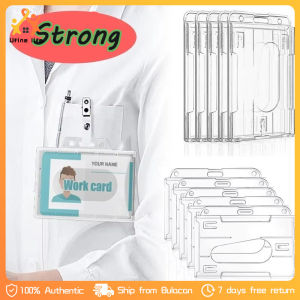 5PCS Plastic ID Card Badge Holder Student Staff Work ID Holder for Business Office Supplies Nurse