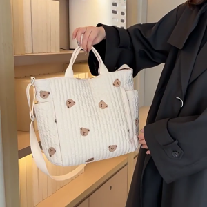 Multifunctional Diaper Bag For Mom Spacious with Multiple Pockets Travel Handbag Organiser Pfor Shopping or Park Visits