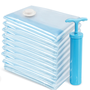 [Ready Stock]FREE Hand Pump + 8PCS Vacuum Bags 70x50CM Compression Storage Zipbags Home Travel Packing Organizers