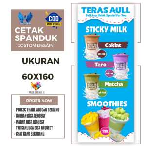 Cetak Spanduk Banner TERAS AUL ANEKA MINUMAN Costom Desain