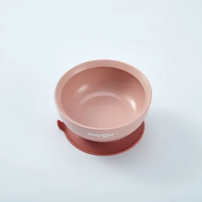 MUGU Wheat Straw Antispill Suction Bowl 450ml - Tempat Makan Anak