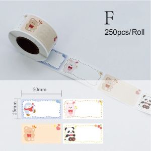 Stiker Label Nama Sampul Buku Tag Toples 25 x 5 cm (1 roll/±250 pcs)