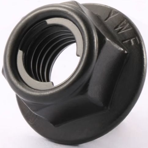 Grade 10.9 GB6187 carbon steel self-locking nut hexagonal flange anti ...