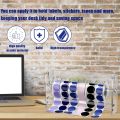 Sticker Roll Dispenser Adjustable Label Roll Holder Acrylic Sticker Holder Organizer Label Dispenser for Holding Sticker Label Library Office Home (9 Disks). 